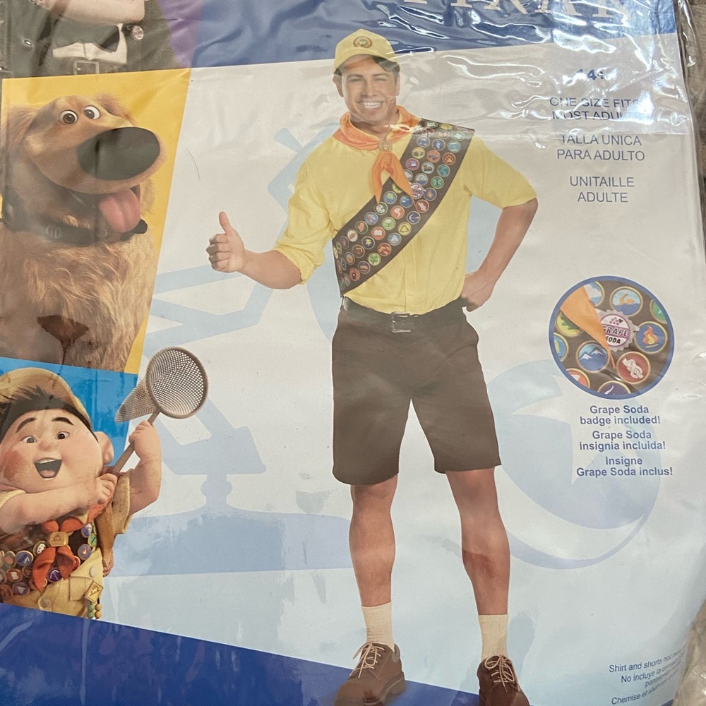 Disney Yellow Explorer Hat with Badge Sash